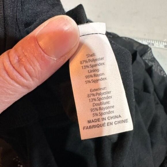 Cinq à Sept Women's Marlene Rhinestone Star Shirred Mesh Mini Dress Black Size 4 - Picture 11 of 14